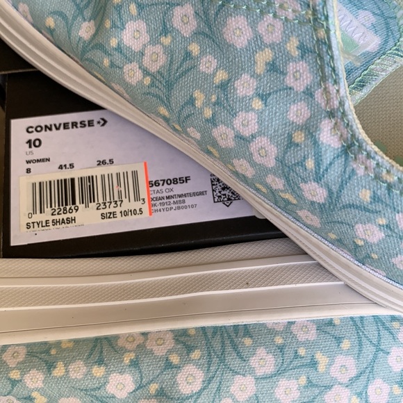 CONVERSE CTAS OX OCEAN MINT/WHITE/EGRET WMNS - Picture 12 of 13